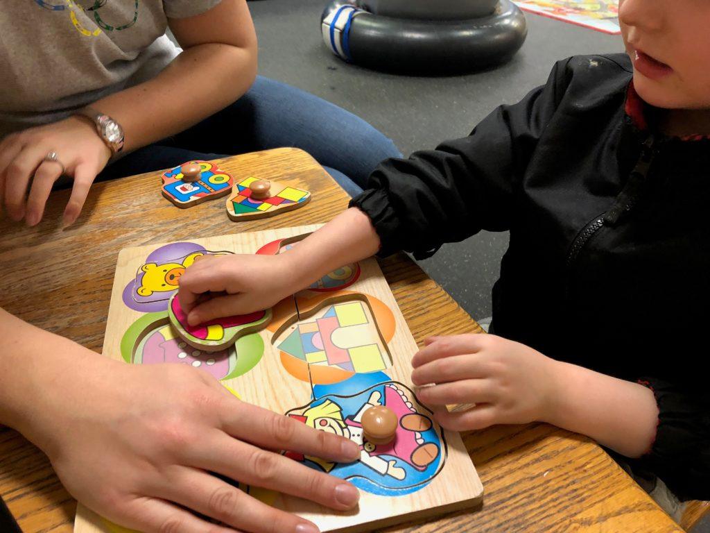 ABC Pediatric Therapy Matching puzzle pieces