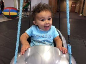 ABC Pediatric Therapy infant in swing